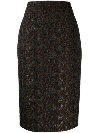 Rochas Fitted Pencil Skirt