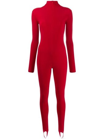 Atu Body Couture Front Zipped Jumpsuit ATS2005 Red | Farfetch