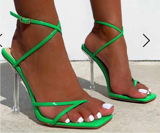 simmi ldn green patent heels