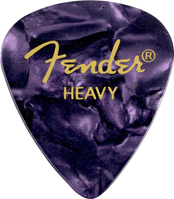 Fender guitar pick 351 Shape, Purple Moto, Heavy (12)