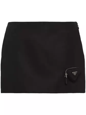 Prada Re-Nylon pouch-embellished Miniskirt - Farfetch
