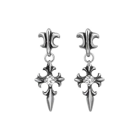 Chrome hearts earrings limited silver ear stud stainless steel premium quality goods guaranteed men's accessories , Men's Fashion, Watches & Accessories, Jewelry on Carousell