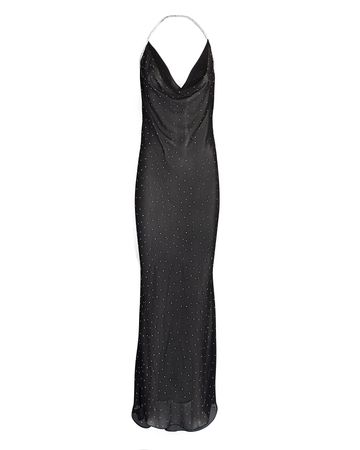 Nué Paris Embellished Maxi Dress In Black | INTERMIX®