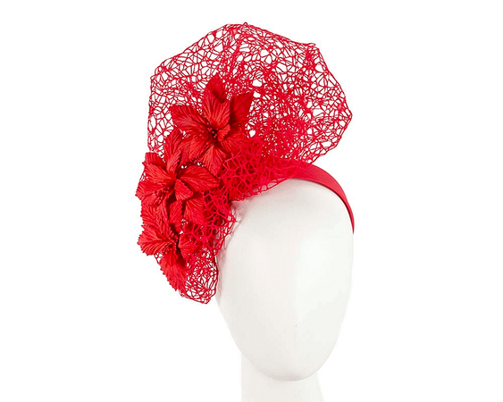 Staggering red racing fascinator by Fillies Collection Online in Australia | Hats From OZ