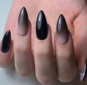 Black Ombré Nails