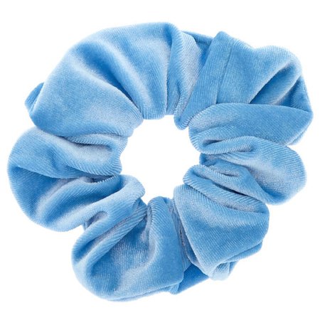 light blue scrunchie