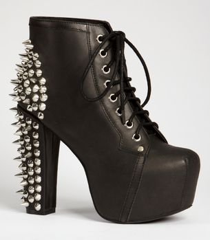 spiky platform boots