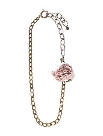 Lanvin Floral Chain-Link Necklace - Necklaces - LAN36605 | The RealReal