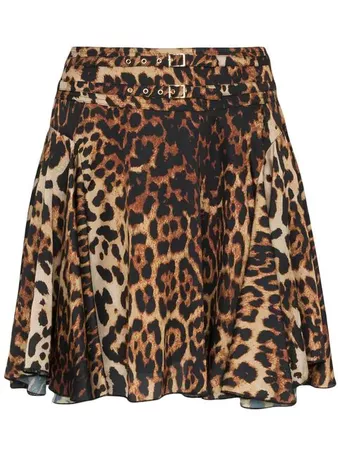 We11done high waisted leopard print mini skirt £311 - Shop Online SS19. Same Day Delivery in London