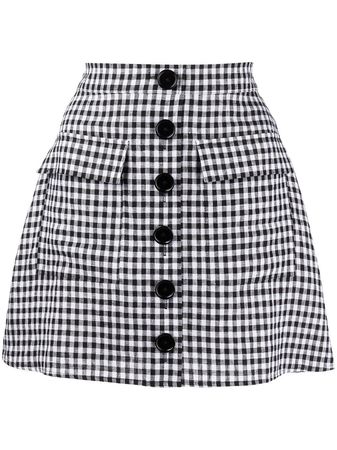 Shop Reformation Maeve checked skirt with Express Delivery - FARFETCH