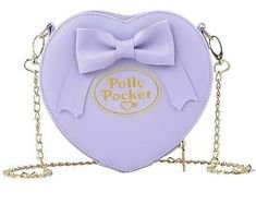 Polly Pocket Purple Heart and Bow Cross Body Bag
