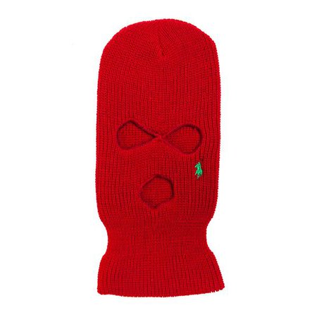 "LO TEAR DROP" ski-mask - red/green – aintnobodycool