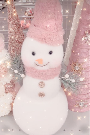 pink snowman