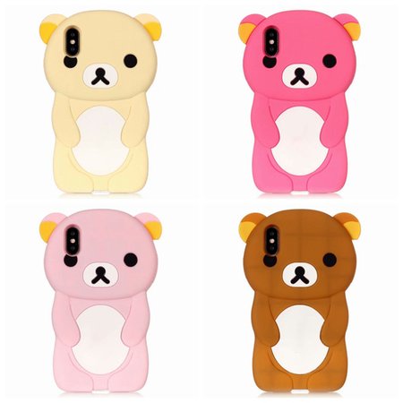 3D Bear Rilakkuma Relax Soft Silicone Case For Iphone XR XS MAX X XS 5.8 8 7 6 6S Huawei P20 Lite Cute Lovely Rubber Phone Cover Skin Cell Phone Covers Phone Cover From Best8168, $1.95| DHgate.Com