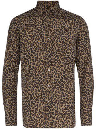Tom Ford leopard-print Silk Shirt