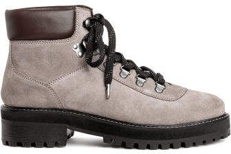 Warm-lined Boots - Beige