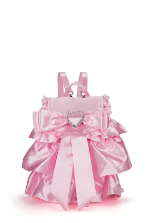 Sugar Thrillz Ruffled Satin Mini Backpack - Pink – Dolls Kill