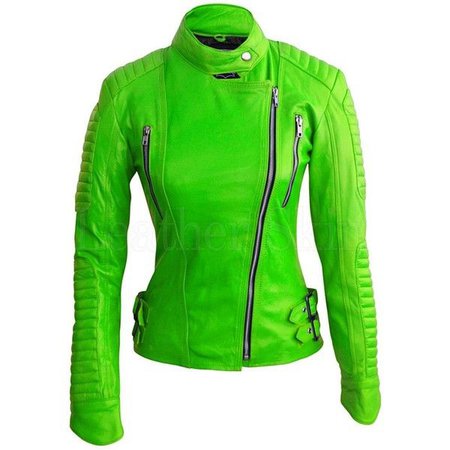 Bright Green Leather Jacket