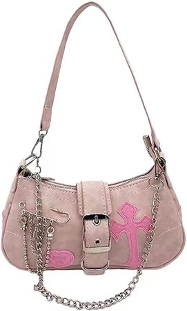Amazon.com: MANGMAO Y2k Shoulder Bag for Women Y2k Purse Y2k Accessories Aesthetic Accessories Y2k Aesthetic Purse (Pink) : Clothing, Shoes & Jewelry