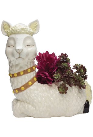 Alpaca Ceramic Flower Pot - Streamline - Cute Home Decor – Always Fits