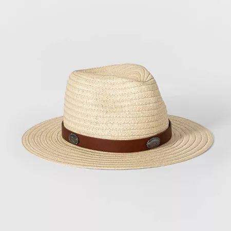 Girls' Straw Panama Hat - art class Beige One Size : Target