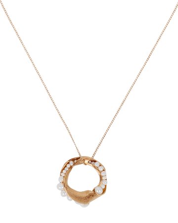 Completedworks Melted Circle Pearl Necklace | INTERMIX®