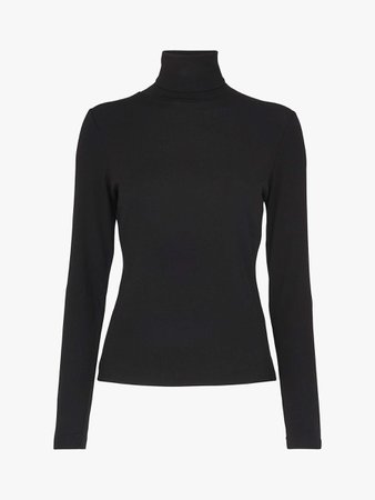 Whistles Essential Polo Neck Jumper, Brown at John Lewis & Partners