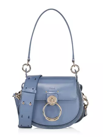 Shop Chloé Small Tess Leather Saddle Bag | Saks Fifth Avenue