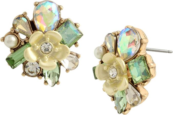 Amazon.com: Betsey Johnson Flower Cluster Earrings: Clothing, Shoes & Jewelry