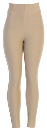 JLUXLABEL ESSENTIALS 2 TAUPE HIGH WAISTED PANTS