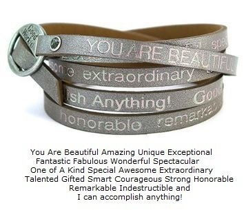 Inspirational Leather Wrap Bracelet