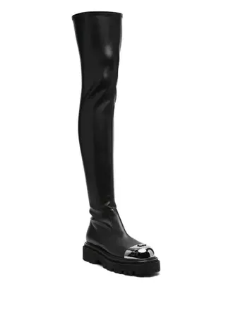 Casadei thigh-high Fitted Boots - Farfetch