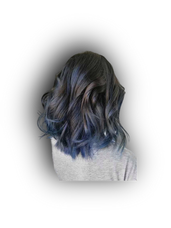 blue black hair hairstyles