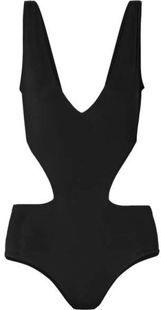 All Sisters - Rombus Cutout Swimsuit - Black