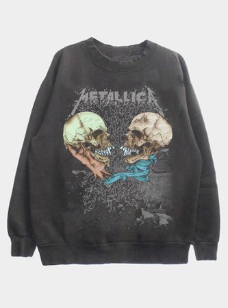 Metallica Double Skulls Girls Sweatshirt