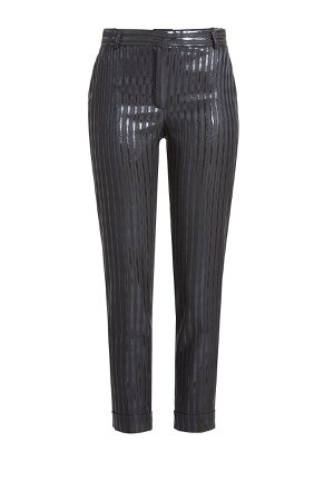Striped Metallic Pants Gr. FR 36