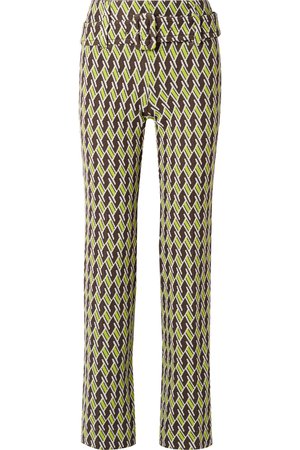 Prada | Jacquard-knit straight-leg pants | NET-A-PORTER.COM