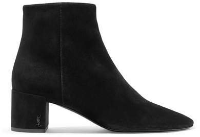 Lou Suede Ankle Boots - Black