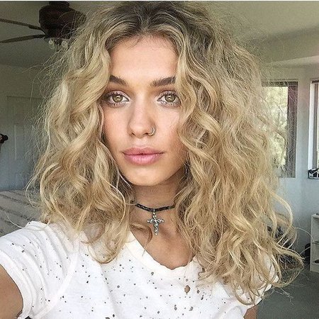 Curly Dirty Blonde Ombre Hair