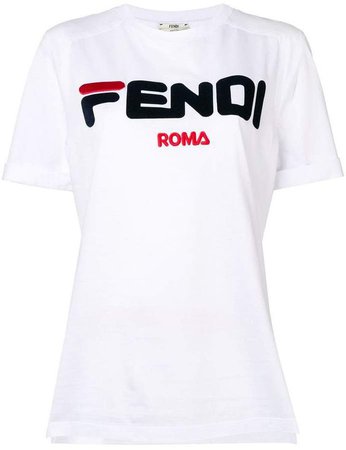 Fendi logo print T-shirt