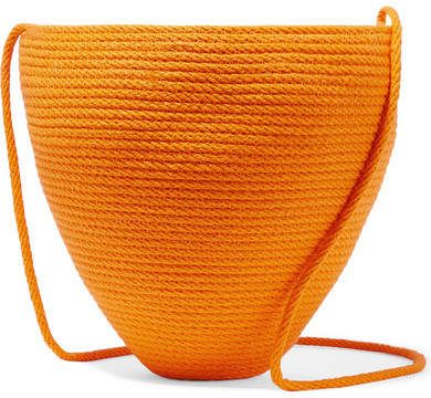 Catzorange - Woven Cotton Bucket Bag