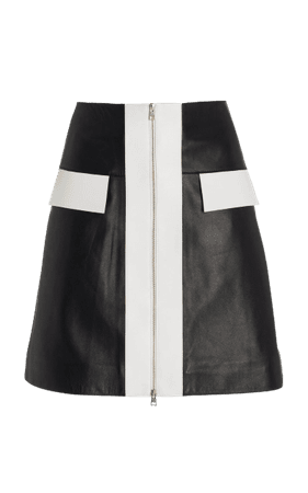 Elie Saab - Leather Short Skirt