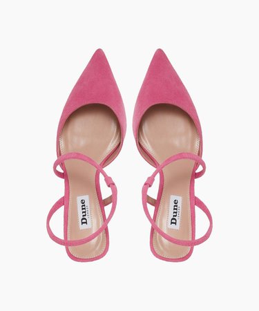 COLOMBIA - Asymmetric Court Shoe - pink | Dune London