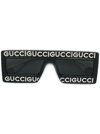 Gucci Eyewear Utsmyckade Solglasögon Med Logotyp - Farfetch