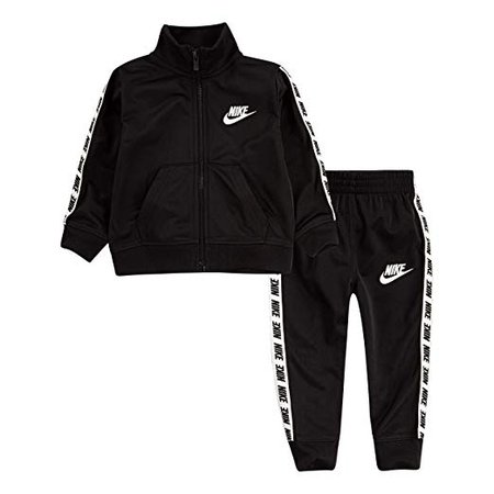 Amazon.com: Nike Baby Boys' Toddler Tricot Track Suit 2-Piece Outfit Set, Black, 2T: Clothing