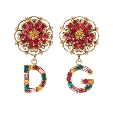 Clips Floral Clip-On Earrings - Dolce & Gabbana | mytheresa.com | ShopLook