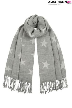 Star print scarf
