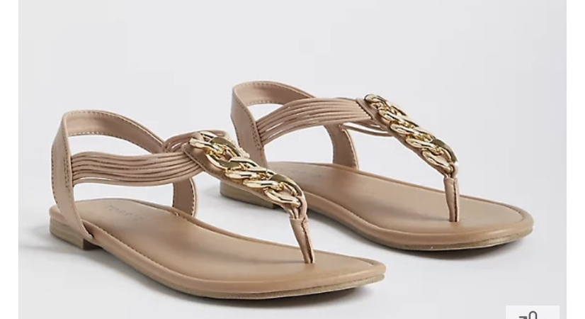 nude chain sandals