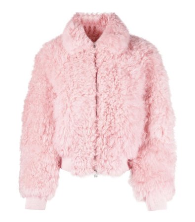 Bottega veneta pink fuzzy jacket
