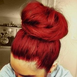 Red Hair Bun